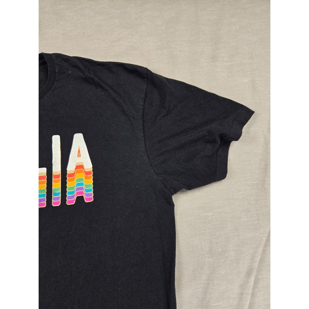 Mad Engine Mens Familia Rainbow Graphic T-Shirt Black XL Short Sleeve Cotton - Picture 5 of 9